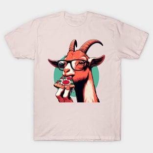 Goat eat pizza T-Shirt